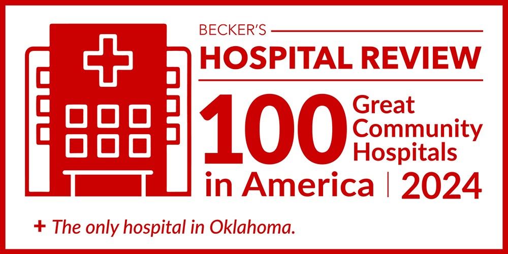 Becker's Hospital Review Top 100 Great Community Hospitals Image